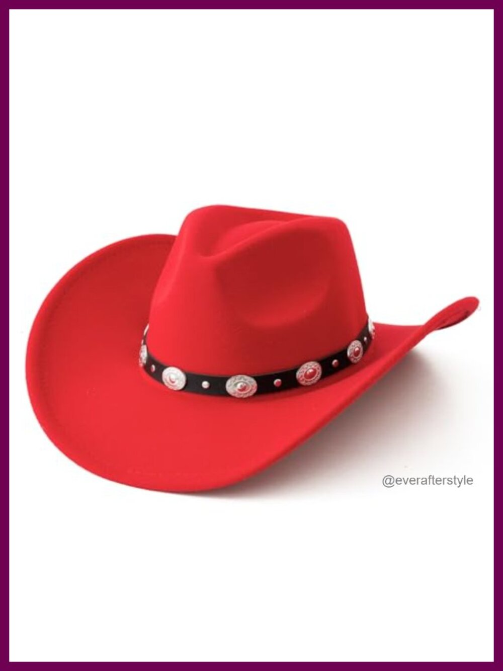 Felt Wide Brim Western Cowboy Hat Belt Buckle Panama